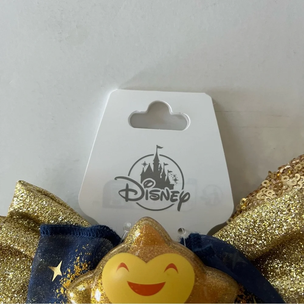 Disney Wish Adaptive Ear Headband Gold and Navy Kids Minnie Mouse Ears